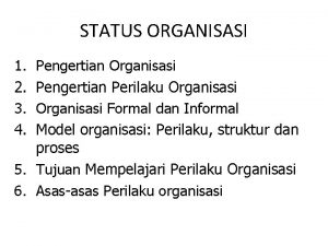 Status organisasi