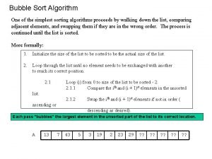 Simplest sorting algorithm