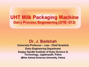 Packaging machine dairy products