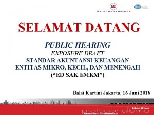 Exposure draft adalah