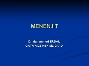 MENENJT Dr Muhammed ERDAL GATA ALE HEKML AD