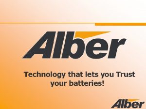 Alber battery analysis software