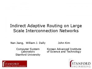 Indirect Adaptive Routing on Large Scale Interconnection Networks