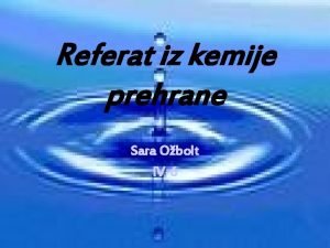 Referat iz kemije