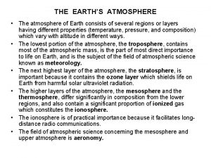 Earth’s atmosphere
