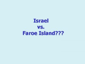 Faroe island vs israel