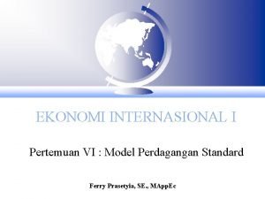 Model perdagangan standar
