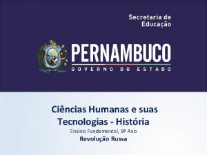 Cincias Humanas e suas Tecnologias Histria Ensino Fundamental