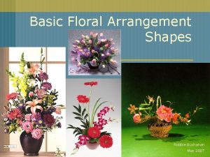 Isosceles triangle flower arrangement