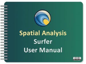 Spatial analyzer user manual