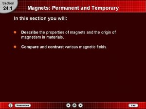 Temporary vs permanent magnets
