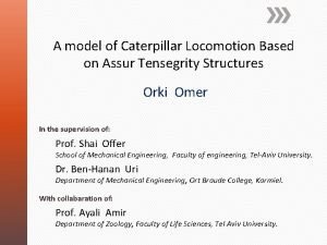 A model of Caterpillar Locomotion Based on Assur