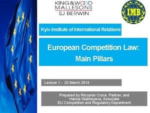 Kyiv Institute of International Relations European Competition Law