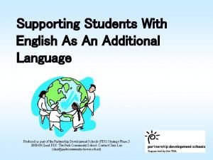 Supporting Students With English As An Additional Language