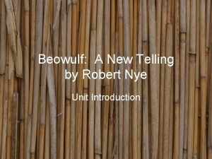 Beowulf a new telling