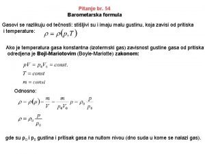 Jednacina kontinuiteta formula