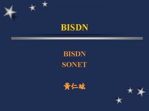 BISDN SONET ISDN u Interface BRI 2 B1