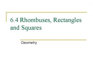 Theorem of rectangle