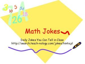 Math Jokes Daily Jokes You Can Tell in