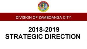 Deped strategic directions 2017-2022