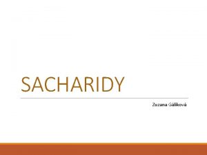 Co jsou sacharidy