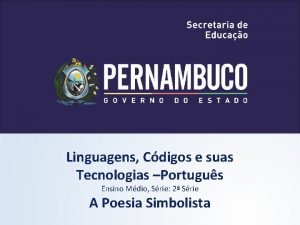 Linguagens Cdigos e suas Tecnologias Portugus Ensino Mdio