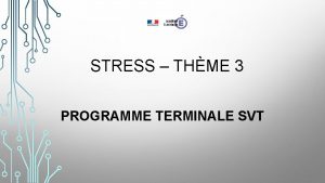 Stress aigu svt terminale