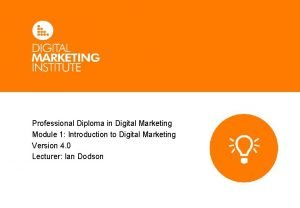 Digital marketing topics