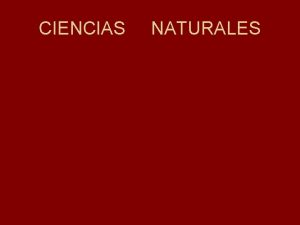 CIENCIAS NATURALES 1 Existen mezclas que no son