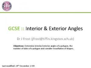 Dr frost angles