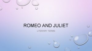 Protagonist and antagonist in romeo and juliet