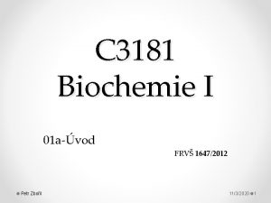 C 3181 Biochemie I 01 avod FRV 16472012