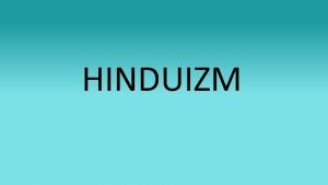 Hinduizm prezentacja