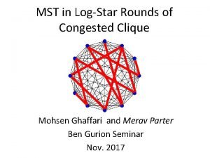 MST in LogStar Rounds of Congested Clique Mohsen