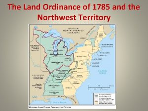 Northwest ordinance of 1785