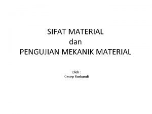 Sifat material