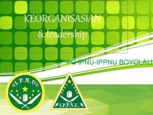 Keorganisasian ipnu ippnu