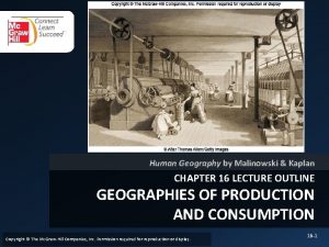 Human Geography by Malinowski Kaplan CHAPTER 16 LECTURE