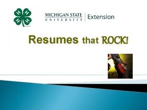 Resumes that ROCK Why a Resume that ROCKS