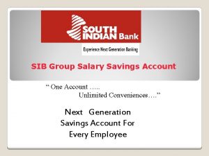 Sib salary account