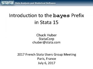 Stata 15 Stata 15