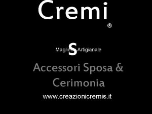 Cremi s Maglieria Artigianale Accessori Sposa Cerimonia www