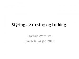 String av rsing og turking Hrur Wardum Klaksvk