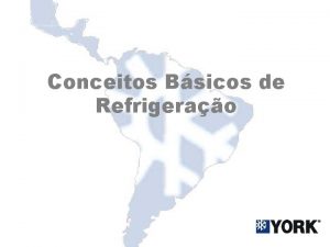 Conceitos Bsicos de Refrigerao Por que aprender refrigerao