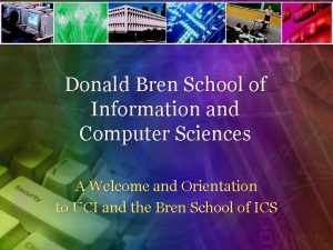 Uci computer science sample schedule