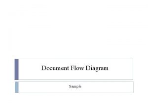 Document Flow Diagram Sample Document Flow Diagram Production