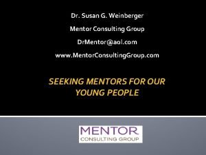 Mentor consulting