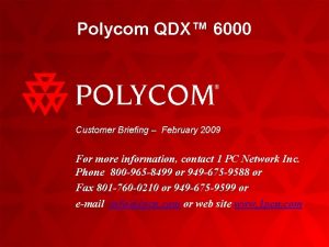 Polycom qdx6000