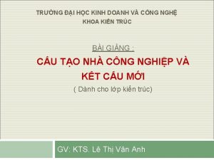 TRNG I HC KINH DOANH V CNG NGH