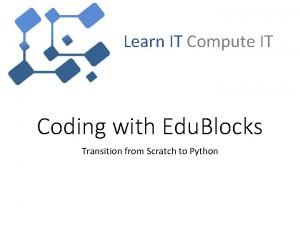 Edublocks code